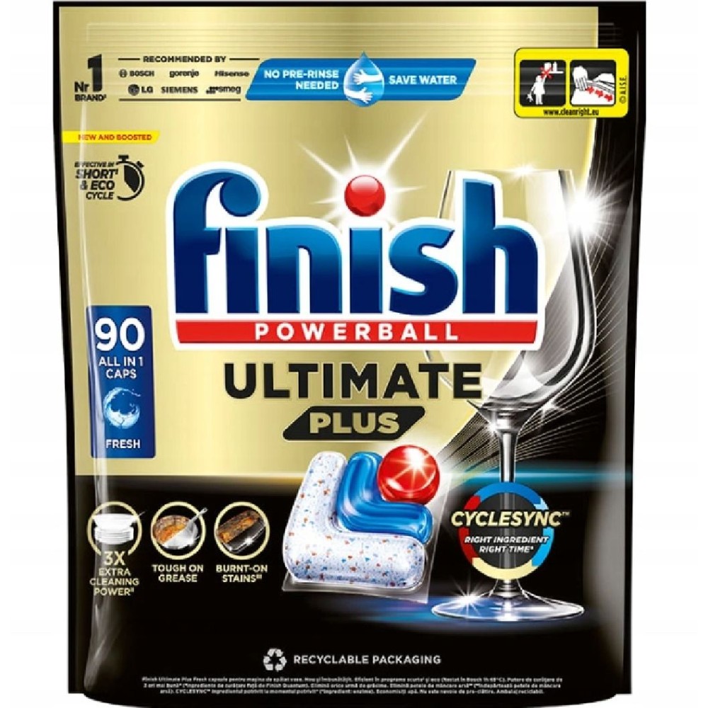 Kapsułki Do Zmywarki Finish Ultimate Plus 90 Fresh