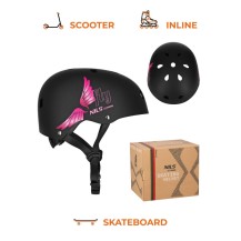 Kask Nils Różowy MTW001 Fly XS(48-52CM)