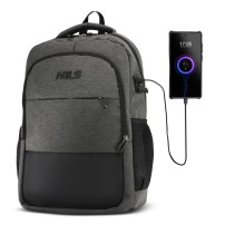 Plecak Miejski Z USB Nils NC4503 Szary 18 l