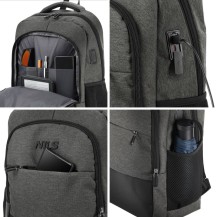 Plecak Miejski Z USB Nils NC4503 Szary 18 l