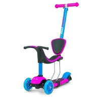 Milly Mally Scooter Little Star hulajnoga pink blue świecące koła