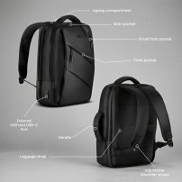 Plecak Na Laptopa Z USB Nils NC4502 Czarny 15 l