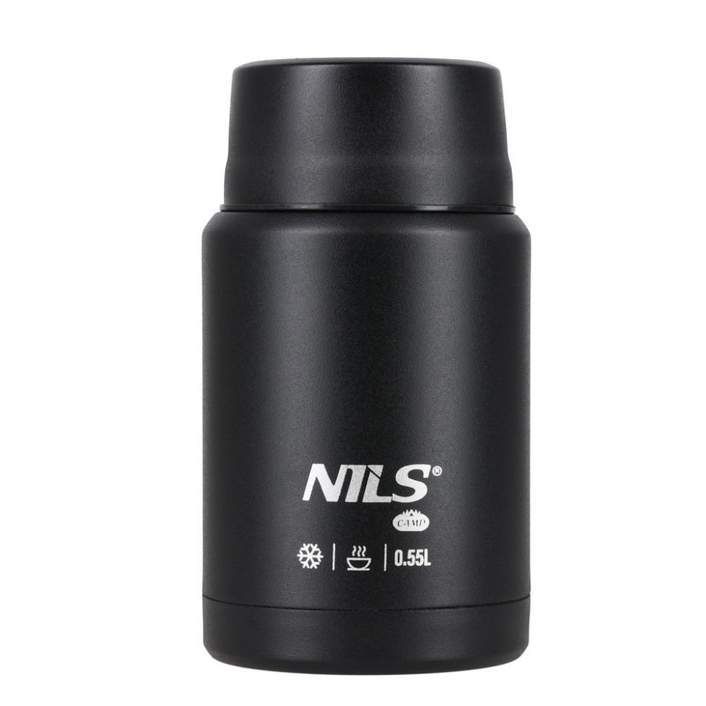 Termos Obiadowy Nils NC3807 Czarny 550ml
