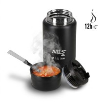 Termos Obiadowy Nils NC3807 Czarny 550ml