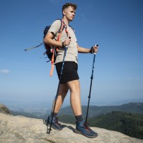 Kije Trekkingowe Nils TK8601 Blue Aluminiowe