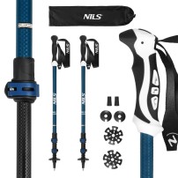 Kije Trekkingowe Nils TK8601 Blue Aluminiowe
