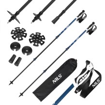 Kije Trekkingowe Nils TK8601 Blue Aluminiowe