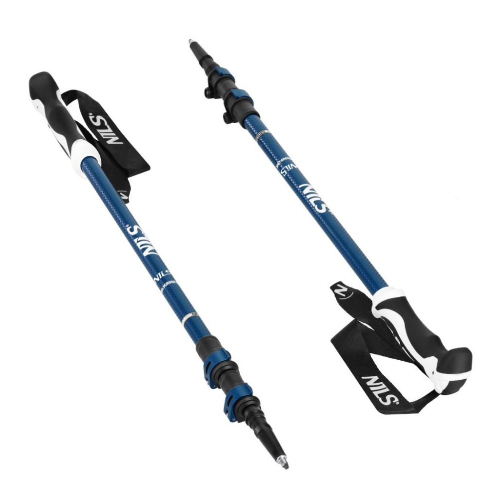 Kije Trekkingowe Nils TK8601 Blue Aluminiowe