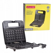 Gofrownica 6719 czarna 800 w