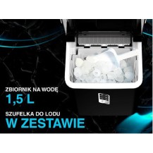 Kostkarka do lodu Lafe IceTwist Pro czarny