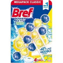 Bref Power Activ Zawieszka do toalet 3x50g Cytryna