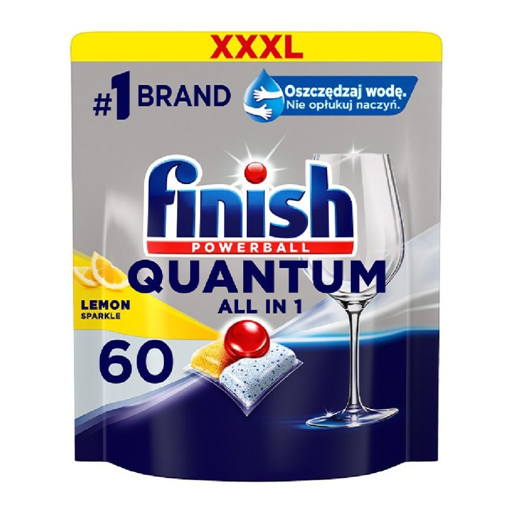 Kapsułki Do Zmywarki Finish Quantum 60 szt Cytrynowe