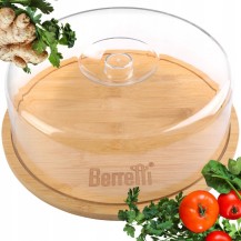 Deska bambusowa z kloszem Berretti BR-7528