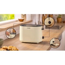 Bosch toster TAT 2M127 beżowy 950 W