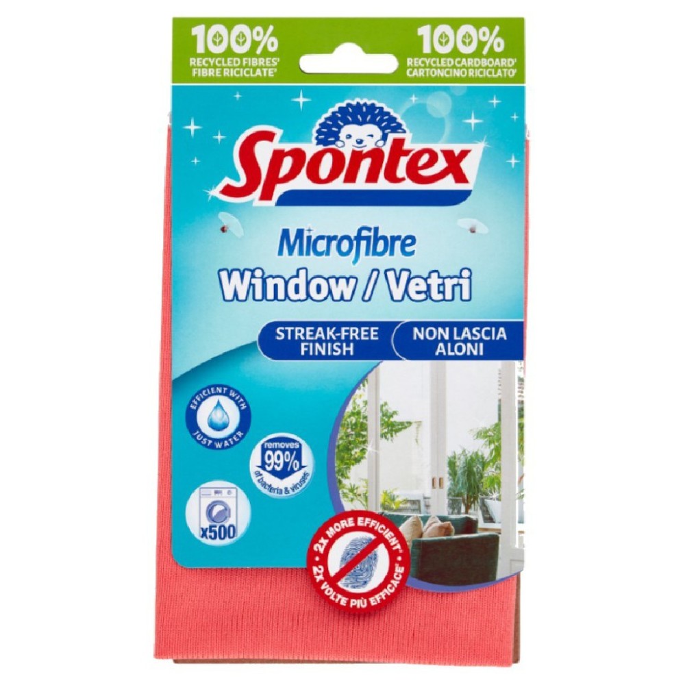 Ściereczka do powierzchni szklanych SPONTEX Mikrofibra Window