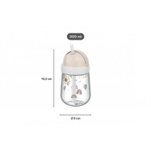 KUBEK DZIECIĘCY ZE SŁOMKĄ 300ML MIO FAIRY GARDEN 108014065406