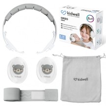 Kidwell Słuchawki wygłuszające ochronne ORSO Gray 2w1 dla dzieci gray misie