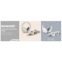 Kidwell Słuchawki wygłuszające ochronne ORSO Gray 2w1 dla dzieci gray misie