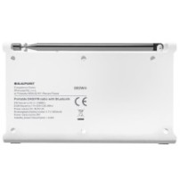 Radio Cyfrowe Blaupunkt DR 3WH Białe AKUM. (DAB+/FM/RDS/BT/ZEGAR/ALARM)