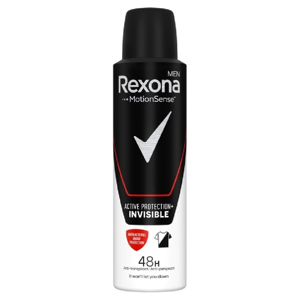 Rexona Men Antyperspirant w Sprayu Active Protection+ Invisible 150Ml