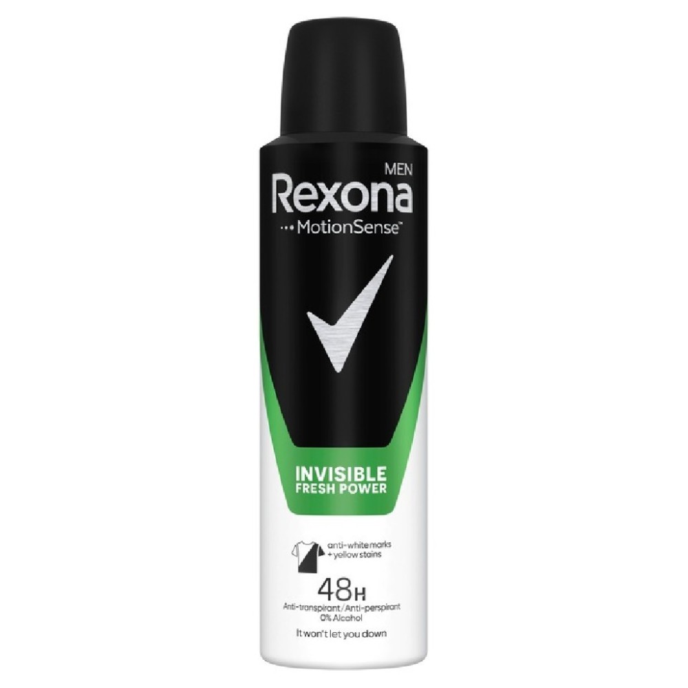 Antyperspirant męski w sprayu bez alkoholu 48h Fresh Power Rexona 150 ml