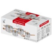 Zestaw Garnków Florina Fitter INOX 8 CZ