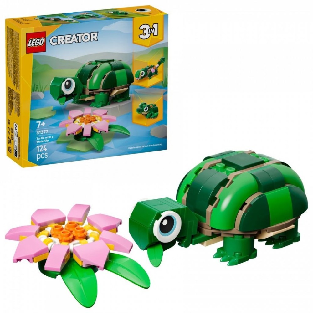 Lego Creator Żółw I Kwiat Lilii Wodnej 31377