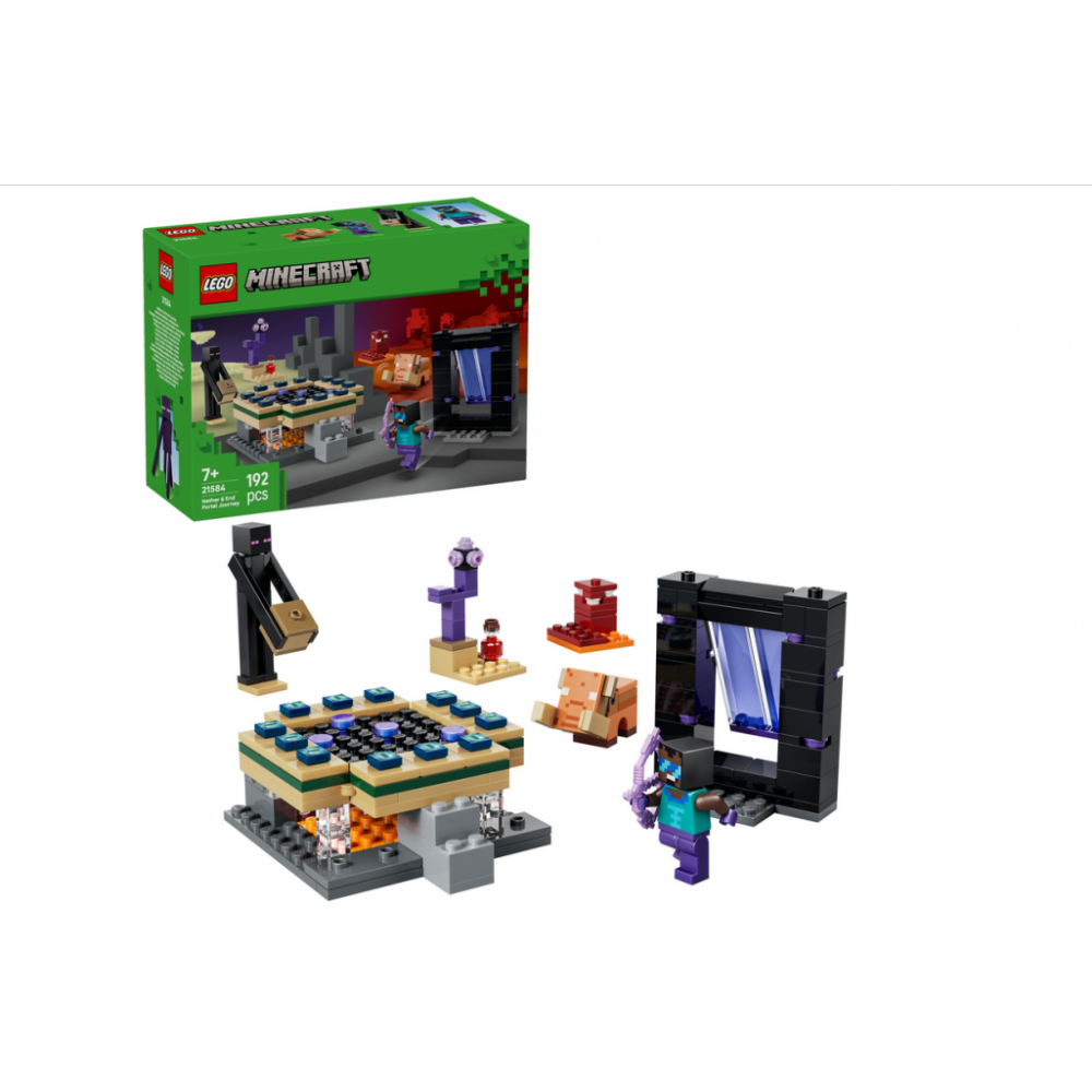 Lego Minecraft Podróż Przez Portal Netheru I Kresu  21584
