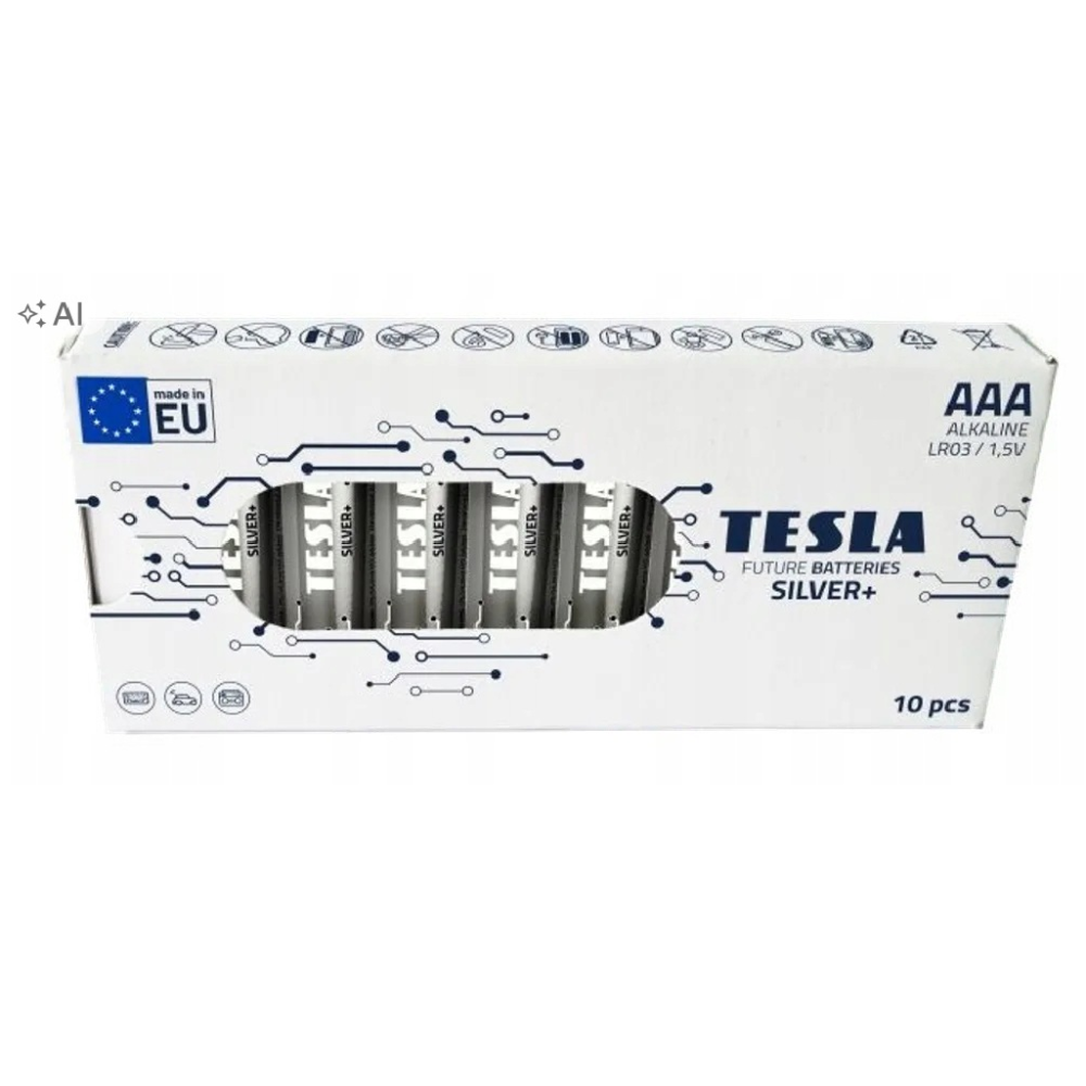 Bateria Tesla Silver+ AAA LR3 /10szt blister 859418339850