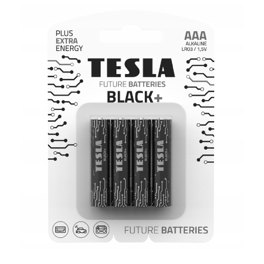 Bateria Tesla Black+ AAA LR3 /4szt Blister 859418339667
