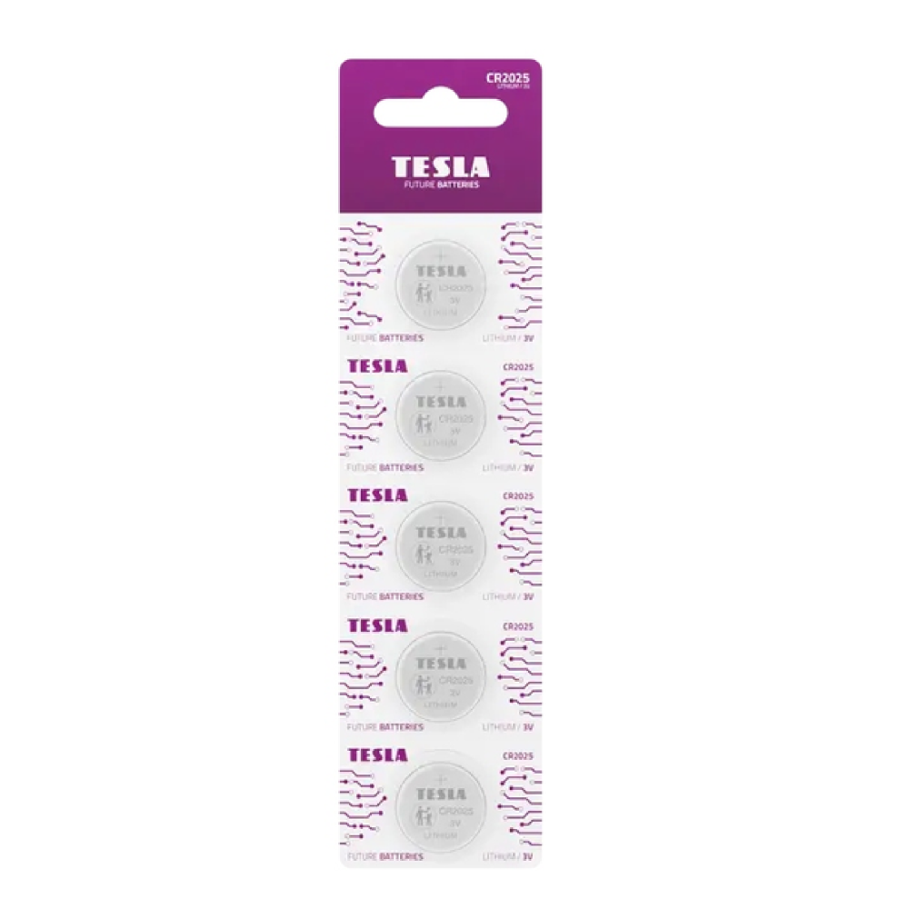 Bateria Tesla Specjalistyczna CR2025 /5szt Blister 859418339737