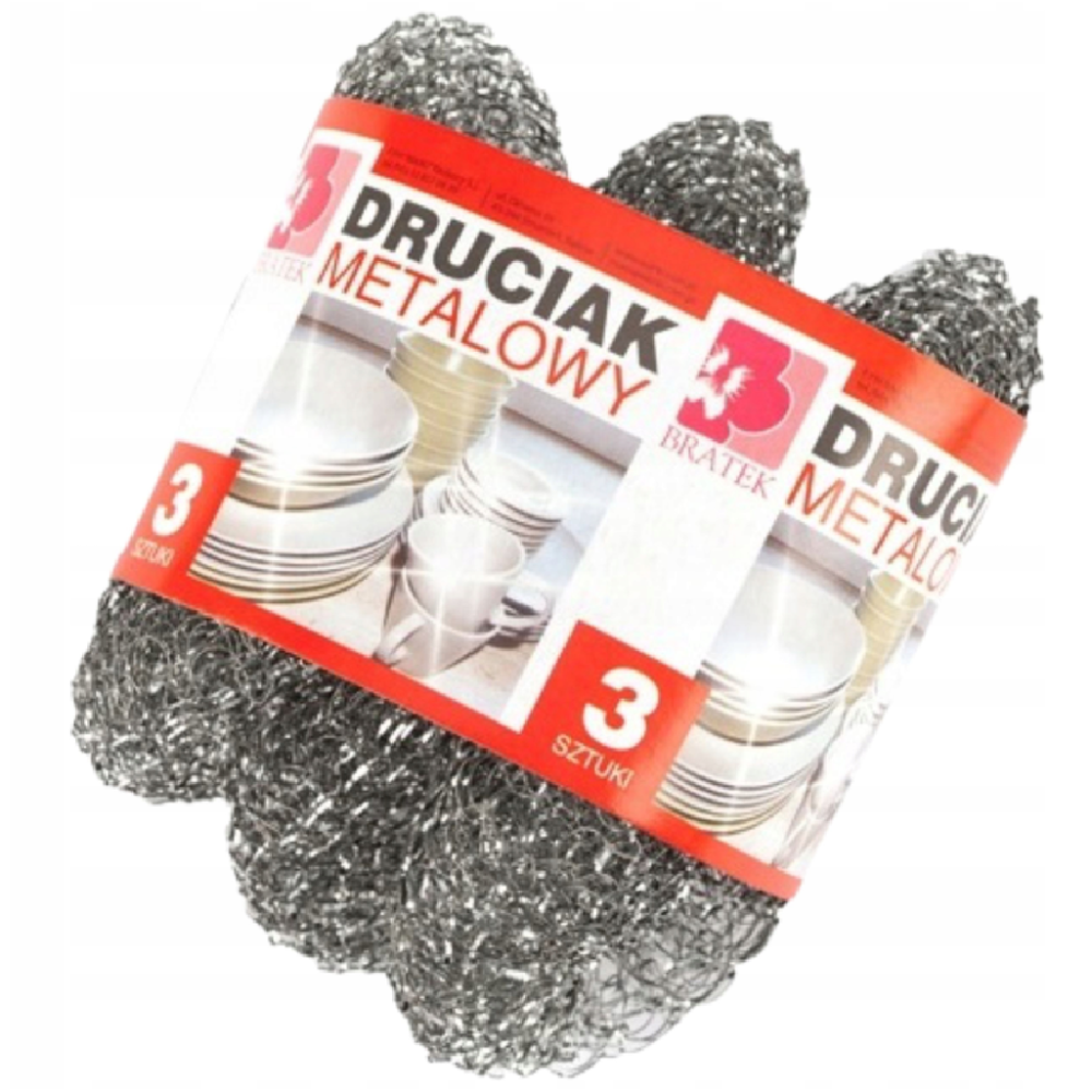 Druciak Metalowy Bratek 3szt