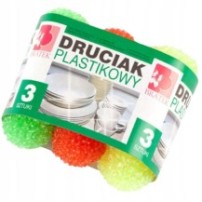 Druciak Plastikowy Bratek 3szt
