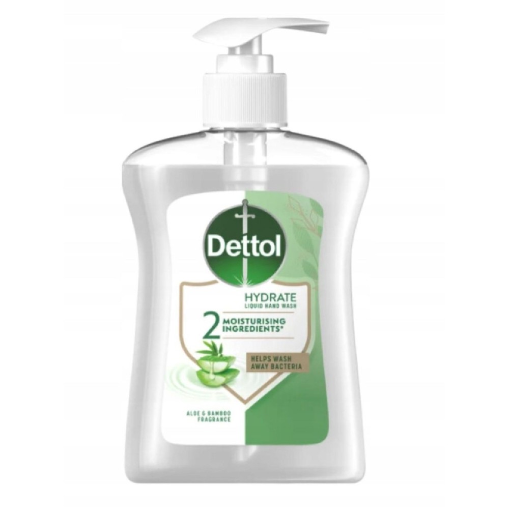 Mydło Do Rąk W Płynie Dettol Aloes I Bambus Pompka 250 ml