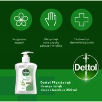 Mydło Do Rąk W Płynie Dettol Aloes I Bambus Pompka 250 ml
