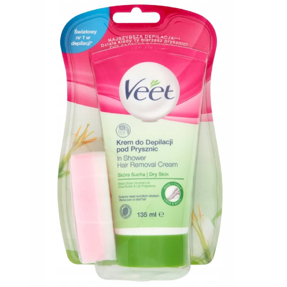 Veet Minima Krem Do Depilacji Pod Prysznic Dla Skóry Suchej 135 ml