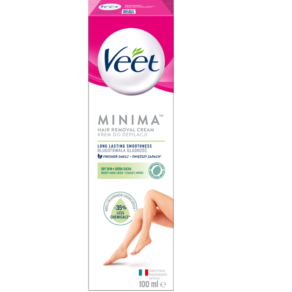 Veet Minima Krem Do Depilacji 3 Min. Dla Skóry Suchej 100 ml