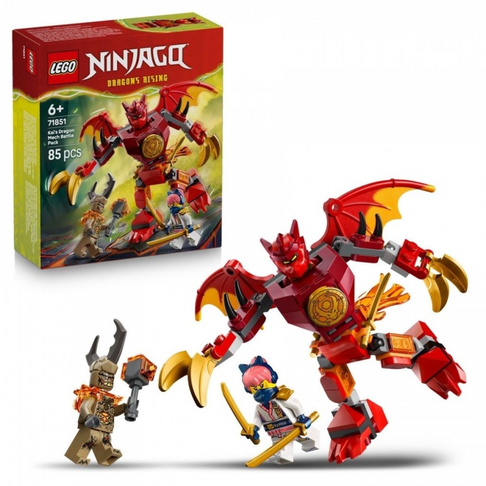 LEGO Ninjago 71851 Smok Mech Kaia Zestaw Bitewny