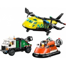 LEGO City 60505 Zestaw Z Samolotem, Ciężarówką Serwisową I Poduszkowcem