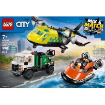 LEGO City 60505 Zestaw Z Samolotem, Ciężarówką Serwisową I Poduszkowcem