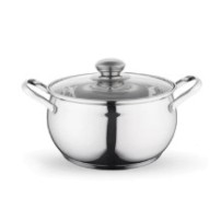 Zestaw Garnków Maron Inox 8 CZ. Polerowane (1,9L 2,6L 3,6L 4,7L +Pokrywki)