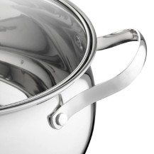 Zestaw Garnków Maron Inox 8 CZ. Polerowane (1,9L 2,6L 3,6L 4,7L +Pokrywki)