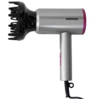 Suszarka Do Włosów Daewoo DI-5910 Srebrna (1800W, Jonizacja, Dyfuzor)