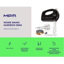 Mikser Ręczny MPM MMR 24 Czarny 250W