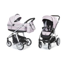 Espiro next 2.1 melange wózek 2w1 Pink Walk 08 żelowe koła