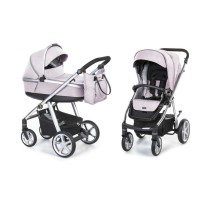 Espiro next 2.1 melange wózek 2w1 Pink Walk 08 żelowe koła