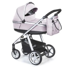 Espiro next 2.1 melange wózek 2w1 Pink Walk 08 żelowe koła