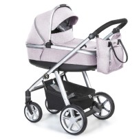 Espiro next 2.1 melange wózek 2w1 Pink Walk 08 żelowe koła