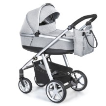 Espiro next 2.1 melange wózek 2w1 Grey Central 07 żelowe koła