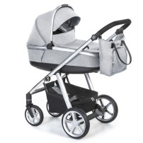 Espiro next 2.1 melange wózek 2w1 Grey Central 07 żelowe koła
